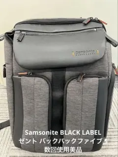 値下不可 Samsonite BLACK LABEL ゼントバックパックファイブ