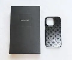 【正規品】SAINT LAURENT iPhone14 Pro ケース 星柄 黒のサムネイル