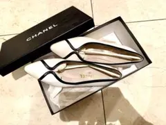 CHANEL パンプス バイカラー ロープヒール 37 シャネル - メルカリ