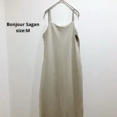 ボンジュールサガン ワンピース ロング スリット　紐デザイン Mサイズ 裏地