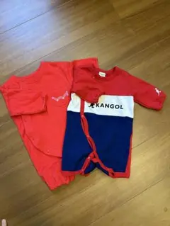 KANGOL ロンパース & EDWIN ロンパースセット