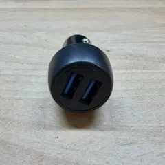 高速充電 カーチャージャー シガーソケット USB-A×2 ブラック