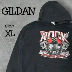 GILDAN ギルダン【XL】The Rock パーカー ブラック