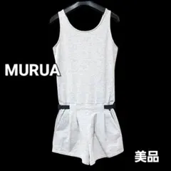 ムルーア オールインワン ロンパース つなぎ ノースリーブ ショートパンツ 美品