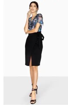 処分価格　最終KEEP AWAY M〜Lサイズ ワンピース　黒　青　花柄