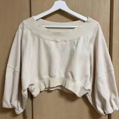極美品】pinue バルーンスリーブブラウス（ベージュ） - メルカリ