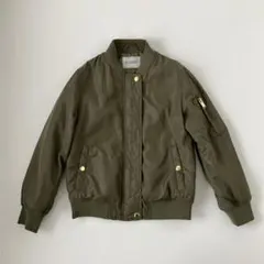 ② ZARA GIRLS ブルゾン ジャケット サイズ8 オリーブグリーン