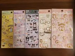 サンリオ　箔押しシール