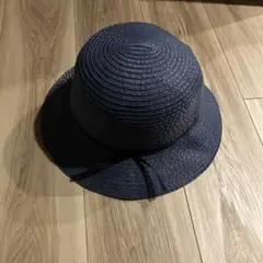 ネイビー 麦わら帽子　58cm