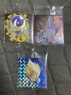 ドラゴンボール超戦士シールウエハース　ベジータ　GR ビルス　ゴールデンフリーザ