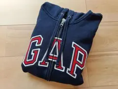 GAP ネイビー フルジップパーカー 裏ボア XS