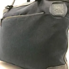 未使用級/A4収納✨シップス トートバッグ シュリンクレザー 紺色 肩がけ 現行のサムネイル