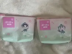 フリューくじ 忍たま乱太郎 立花仙蔵 潮江文次郎 ポーチ