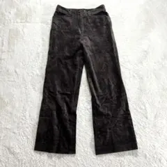 【タキヒヨー】2WAY STRETCH 64 茶系 ベロアパンツ 秋冬 つや感