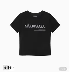 MISEKI SEOUL ロゴ Tシャツ ブラック