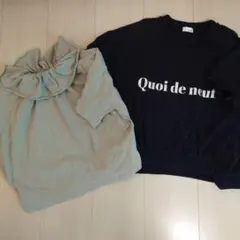 LOWRYSFARM フリルカラーカットソー＆ロゴTシャツ 2枚セットのサムネイル