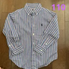 Ralph Lauren ストライプ長袖シャツ 4/4T