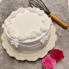 クレイケーキ　15cm リボン　お誕生日　推し活　ウェディング