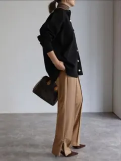 Bonjour Sagan カーディガン ダイバーニット金釦カーディガン