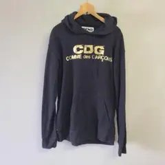 コムデギャルソン スウェット パーカー プルオーバー ロゴ プリント CDG