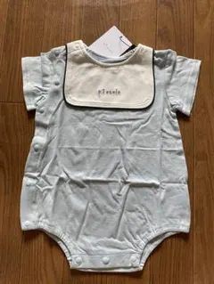 新品未使用 キムラタン 半袖ロンパース 水色 70