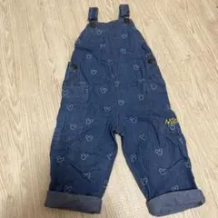ミッキーマウス デニムオーバーオール 100cm