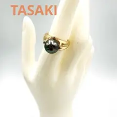 TASAKI タサキ K18 黒蝶真珠 ブラックパール リング レディース 指輪のサムネイル