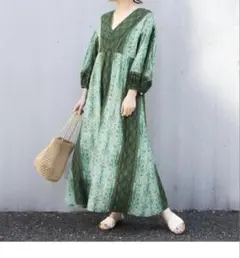 ジャーナルスタンダード　オリエンタルラグプリントワンピース　ワンピース　長袖