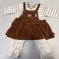 Lee ブラウン コーデュロイロンパース