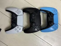 PS5 コントローラー 3台セット ホワイト ブラック ブルー　ジャンク