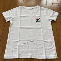 ミッキーマウス 刺繍 Tシャツ Mサイズ ホワイト