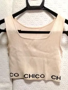 CHICO ベージュ クロップドタンクトップのサムネイル