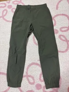 GU スリムフィットパンツ オリーブグリーン　M