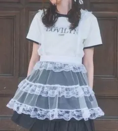 lilLilly pain リボンプリーツチュニック BLUE ブルー - メルカリ