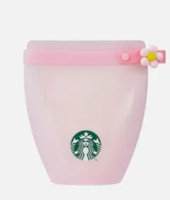 韓国スタバ】ピンク シリコンフードバッグ 保存容器 スターバックス