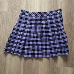 チェック柄プリーツスカート