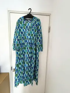 ZARA 円形パターン ロングワンピース