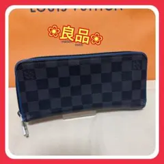 【良品】ルイヴィトン ダミエ グラフィット ジッピー　ヴェルティカル　長財布