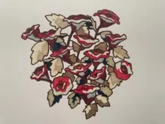 手描きイラスト 原画 花　植物　薔薇 アート　マーカー　ペン画