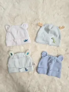 Ari様　ベビー帽子 4点セット