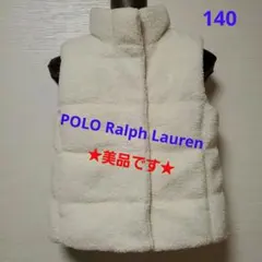【USED】POLO Ralph Lauren 中綿ベスト ホワイト 140
