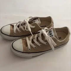 CONVERSE、ALL STAR ベージュ ローカットスニーカー