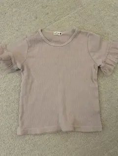 banhes ピンク色 フリル袖 Tシャツ 120cm