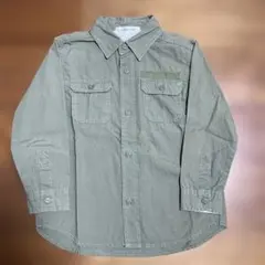 【GLOBALWORK】カーキシャツ Mサイズ