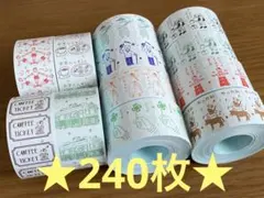 【匿名配送】20枚ずつ　36　サブロ　ラベラーロールシール　ネクタイ　羅久井ハナ