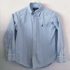 美品　RALPH LAUREN 長袖ストライプシャツ　7 130cm相当　キッズ