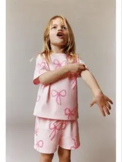 ZARA baby 人気 セットアップ リボン 110cm新品のサムネイル