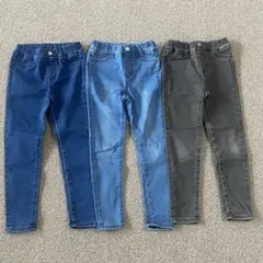 デニム　ジーンズ　３枚セット　110 GU ジーユー　長ズボン