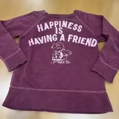 デニムダンガリー　120cm スヌーピー　トレーナー