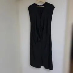 ZARA ノースリーブワンピース ブラック M